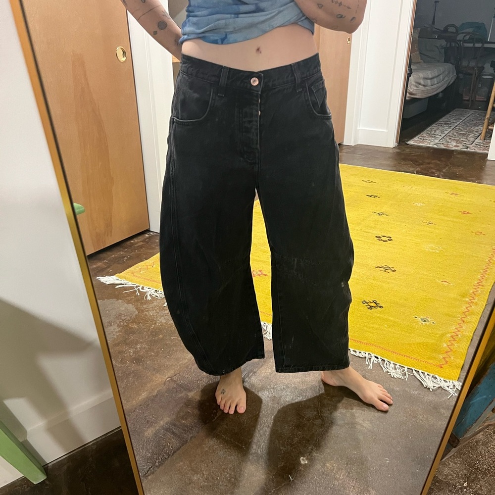 We The Free “Darkness Falls” (black) Denim Barrel Jeans